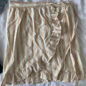 J.crew ruffle tie-waist wrap skirt